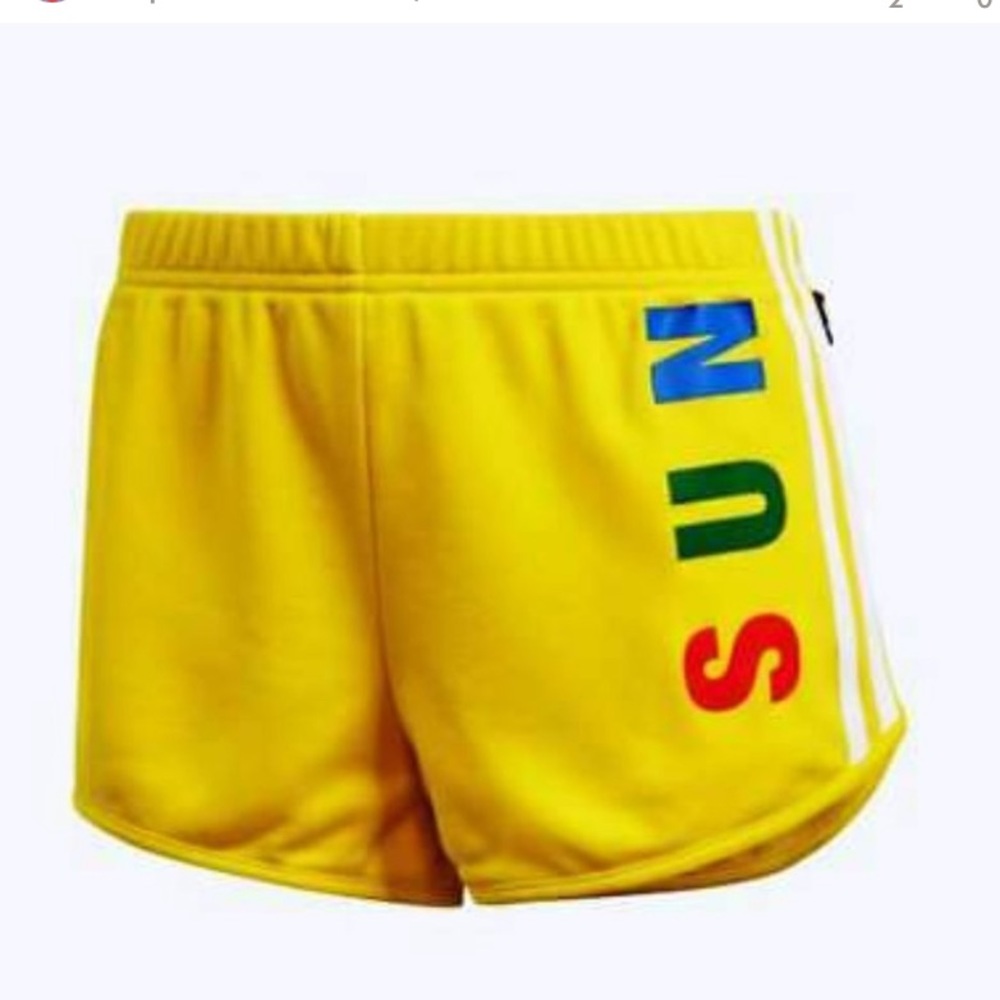 ADIDAS × Pharrell Williams Human Race Yellow Shorts - Size Medium FR9074